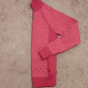 Athleta Pink Zippered Sweater